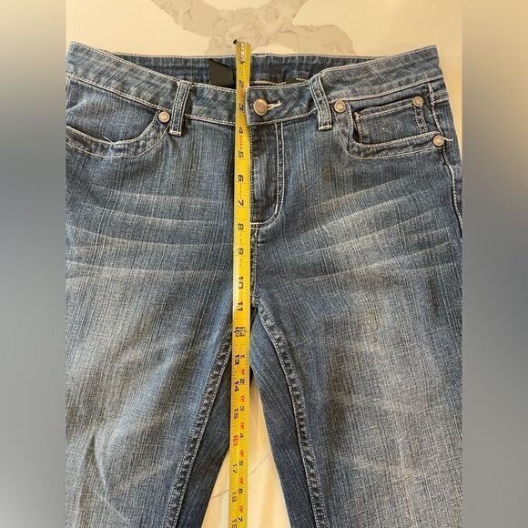 Vintage Harley Davidson Mid Rise Bootcut Jeans Rhinestones & Bling Womens Sz 10P - Picture 10 of 13